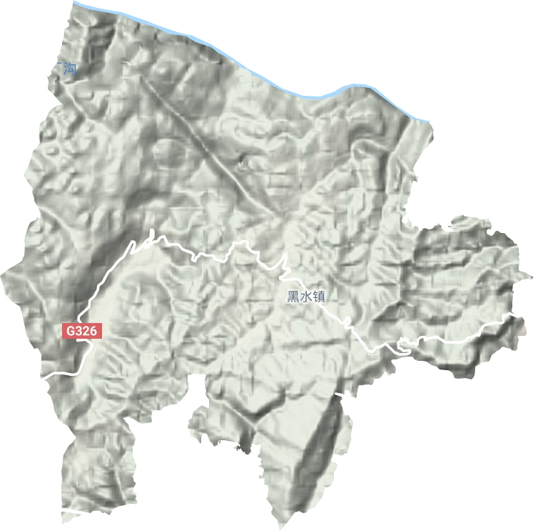 黑水鄉(xiāng)地形圖