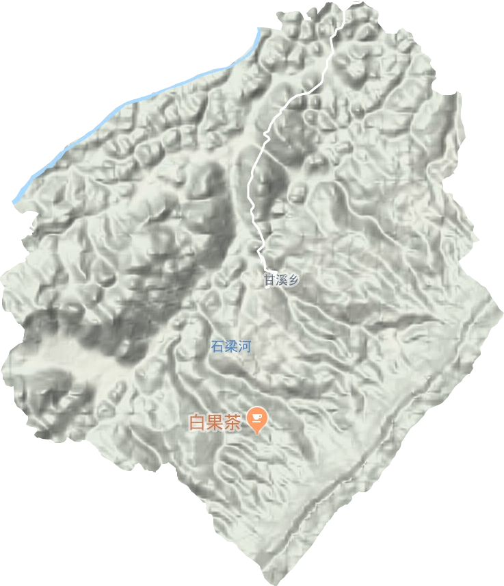 甘溪鄉地形圖