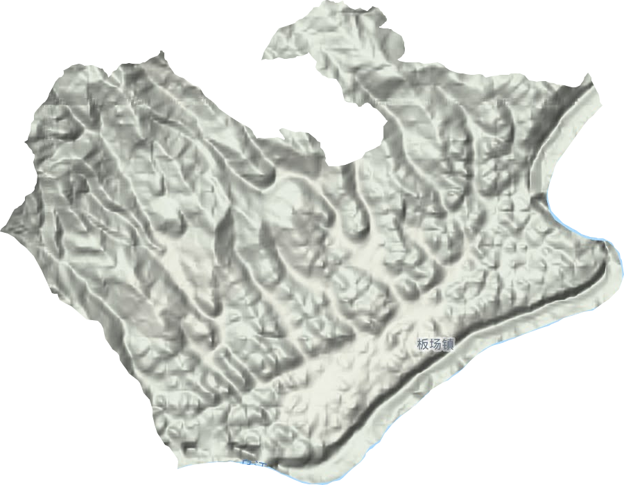 板場鄉地形圖