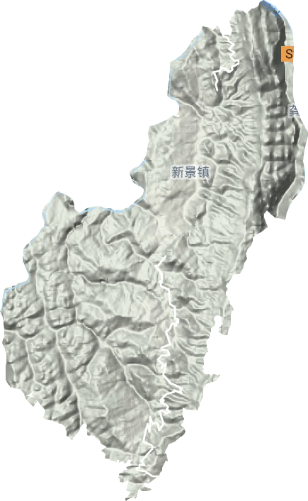 新景鄉(xiāng)地形圖