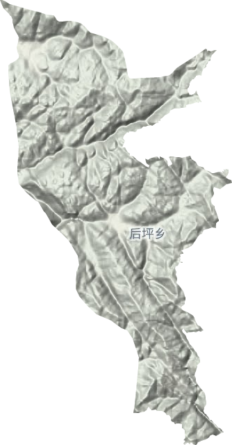 后坪鄉地形圖