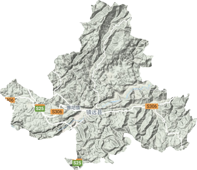 舞陽鎮(zhèn)地形圖