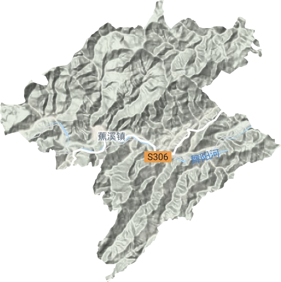 蕉溪鎮地形圖