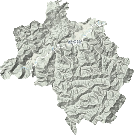 都坪鎮(zhèn)地形圖