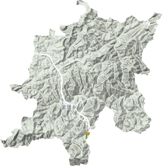 金堡鎮(zhèn)地形圖