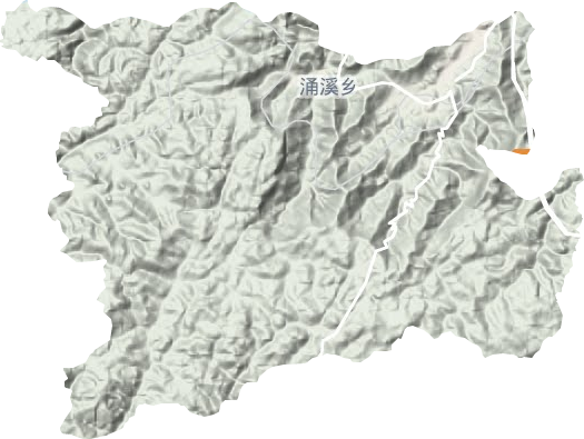 涌溪鄉(xiāng)地形圖