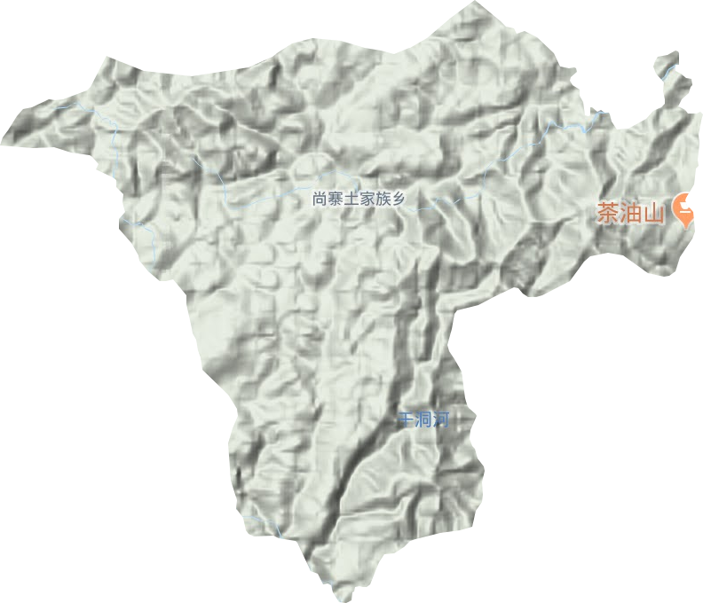 尚寨鄉(xiāng)地形圖