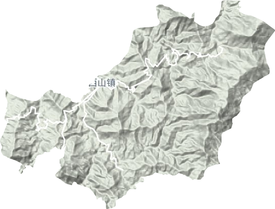 西山鎮地形圖