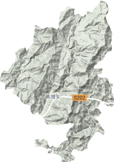 高增鄉地形圖