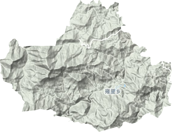 雍里鄉地形圖