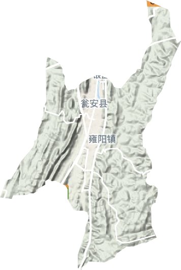 雍陽街道地形圖