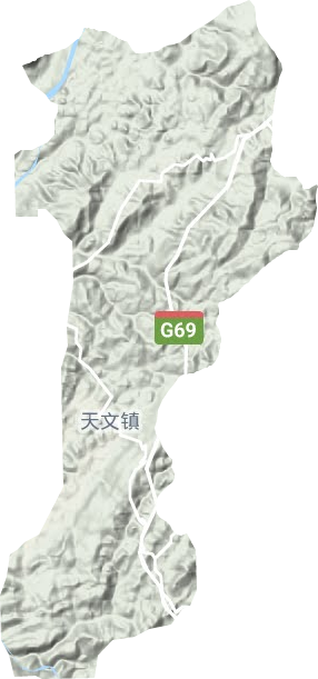 天文鎮地形圖