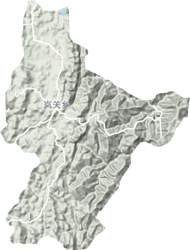 嵐關鄉地形圖