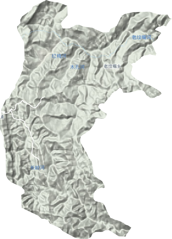老墳嘴鄉地形圖