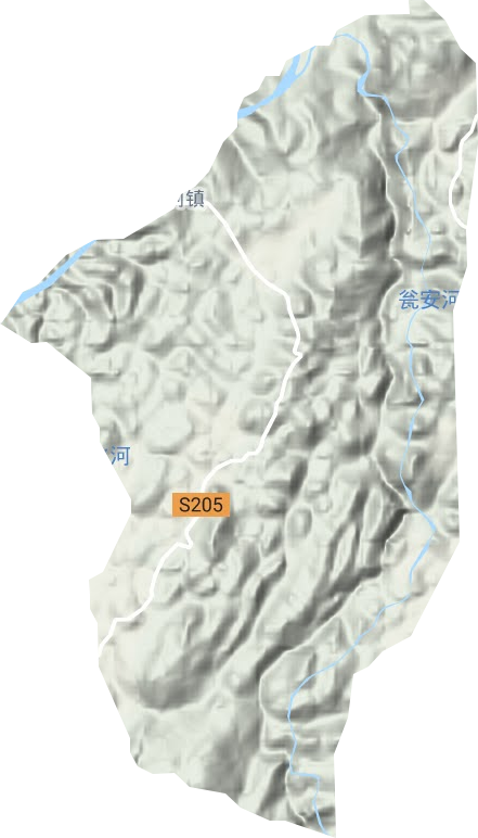 龍塘鄉地形圖