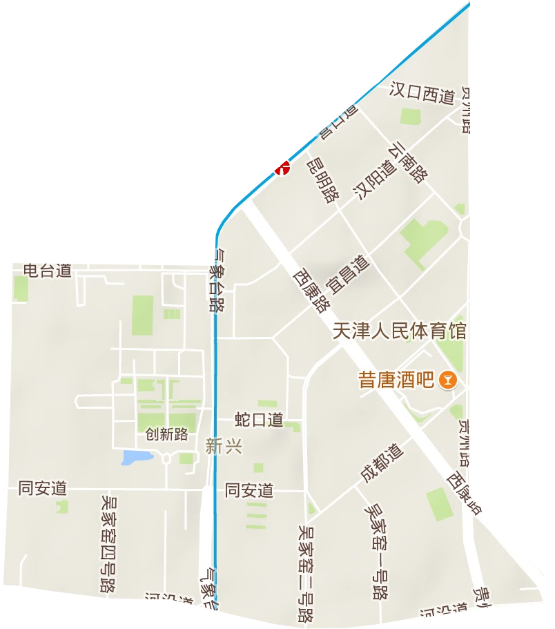 新興街道地形圖