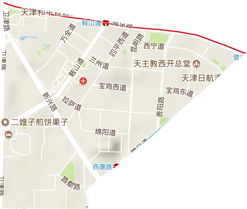 南營門街道地形圖