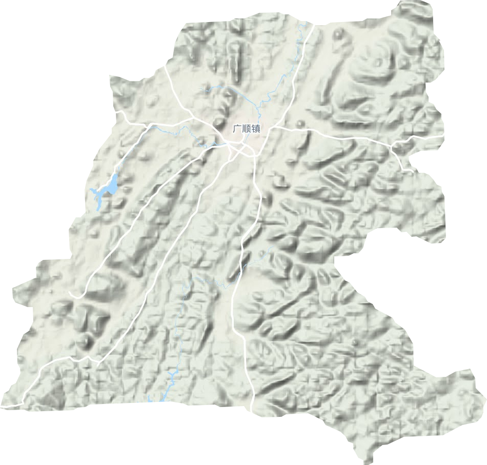 廣順鎮(zhèn)地形圖
