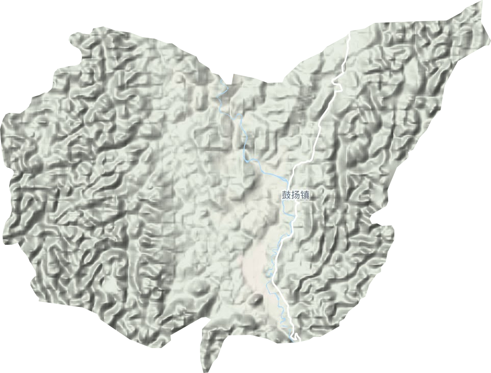 鼓揚(yáng)鎮(zhèn)地形圖