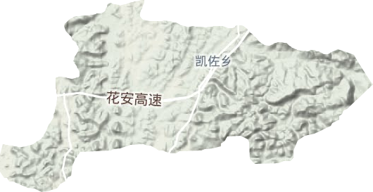 凱佐鄉(xiāng)地形圖