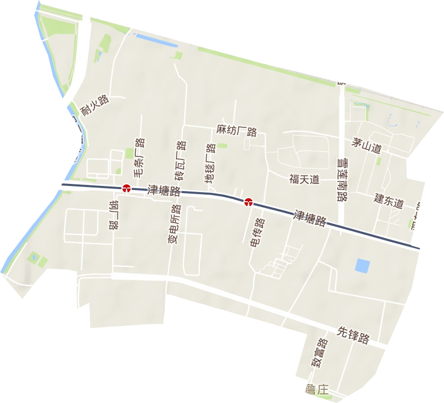二號橋街道地形圖