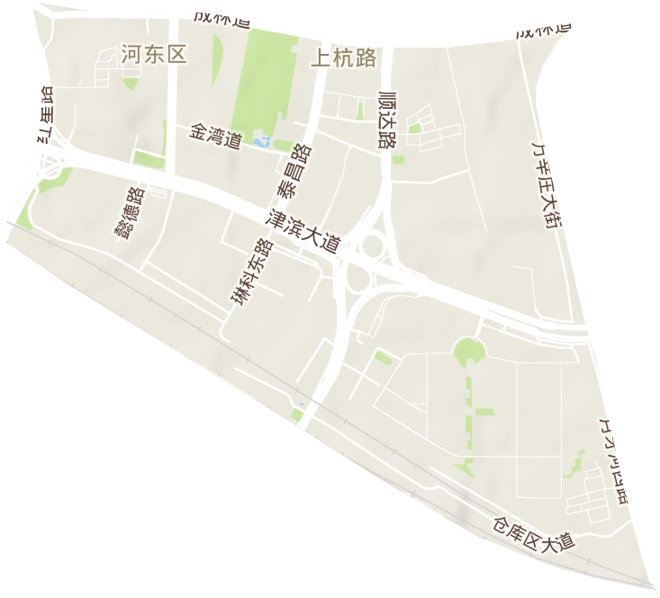 上杭路街道地形圖