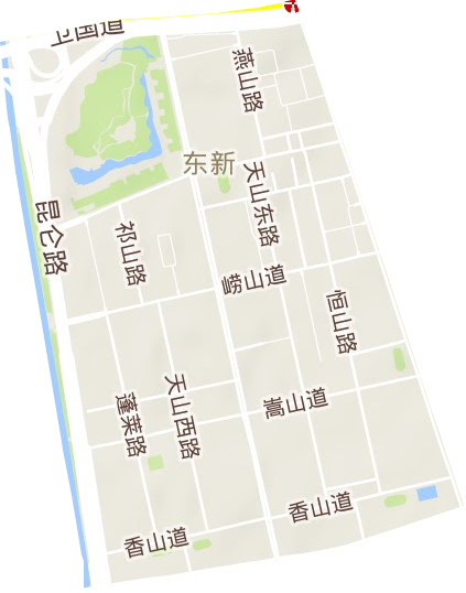 東新街道地形圖