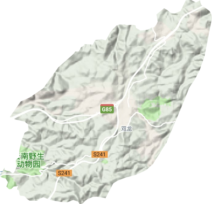 雙龍街道地形圖