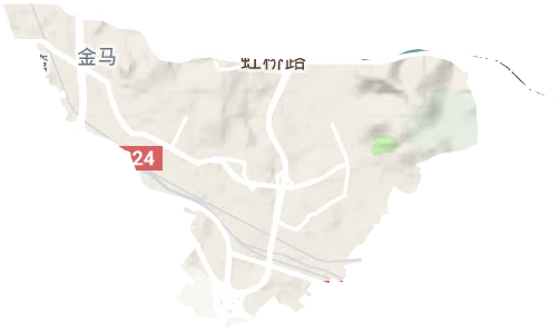 金馬街道地形圖