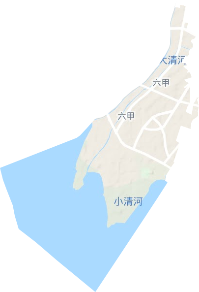 六甲街道地形圖
