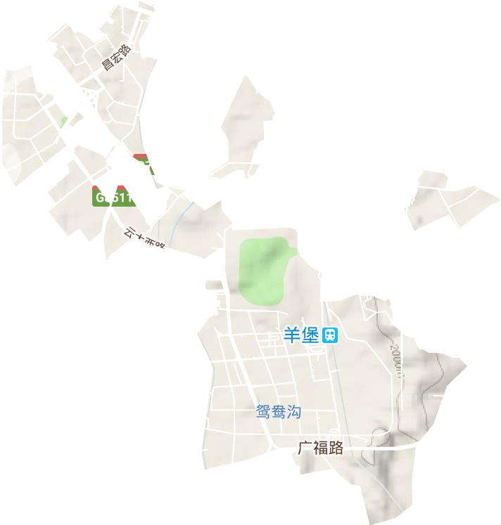 昆明經濟技術開發區地形圖