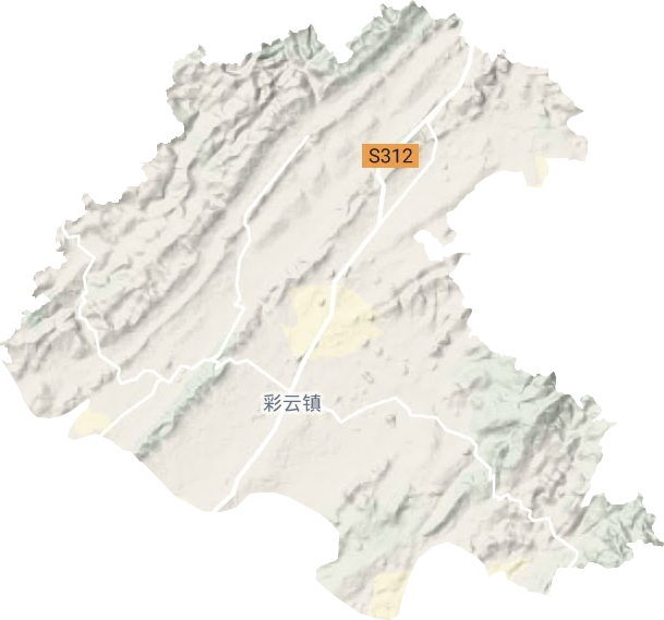 彩云鎮地形圖