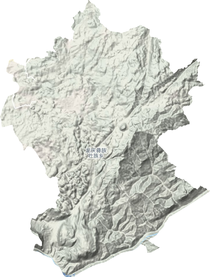 龍慶鄉(xiāng)地形圖