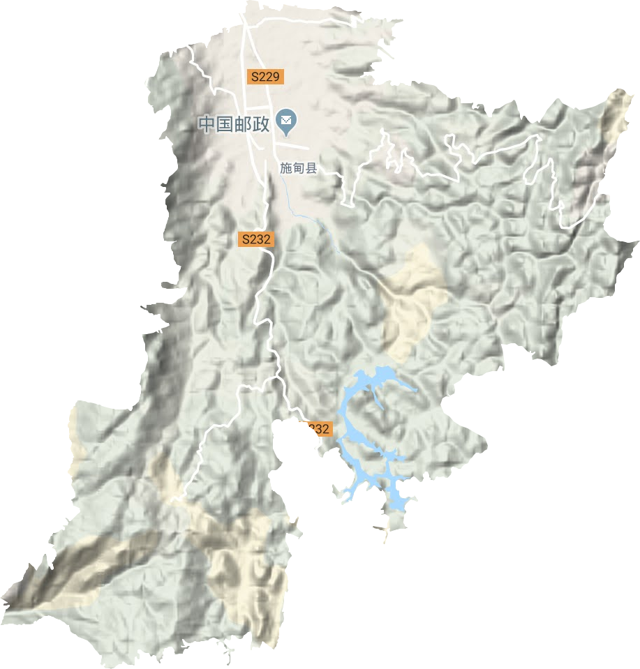 甸陽鎮地形圖