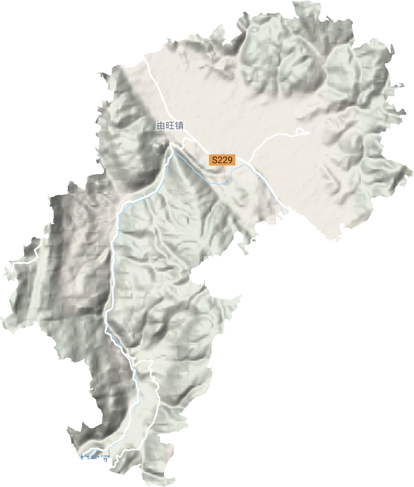 由旺鎮(zhèn)地形圖