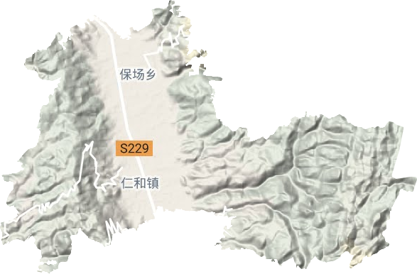仁和鎮地形圖