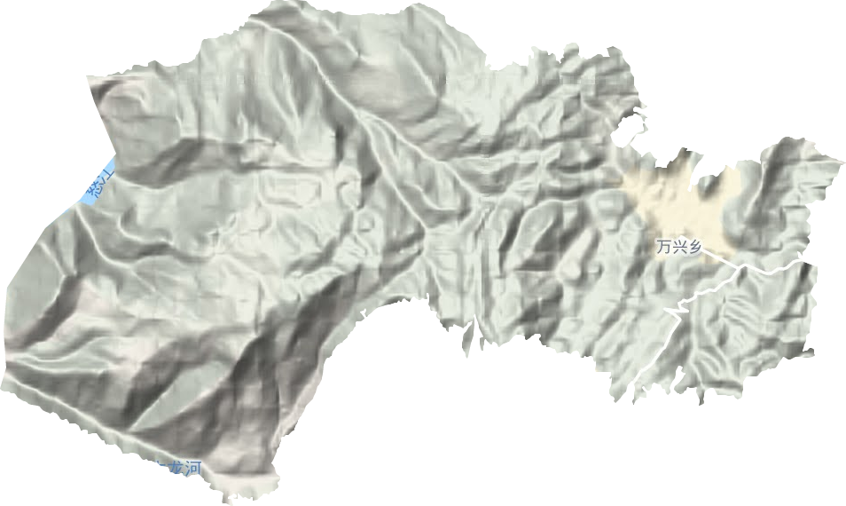 萬興鄉地形圖