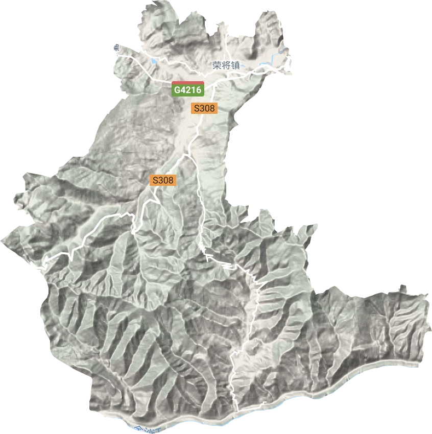 榮將鎮地形圖