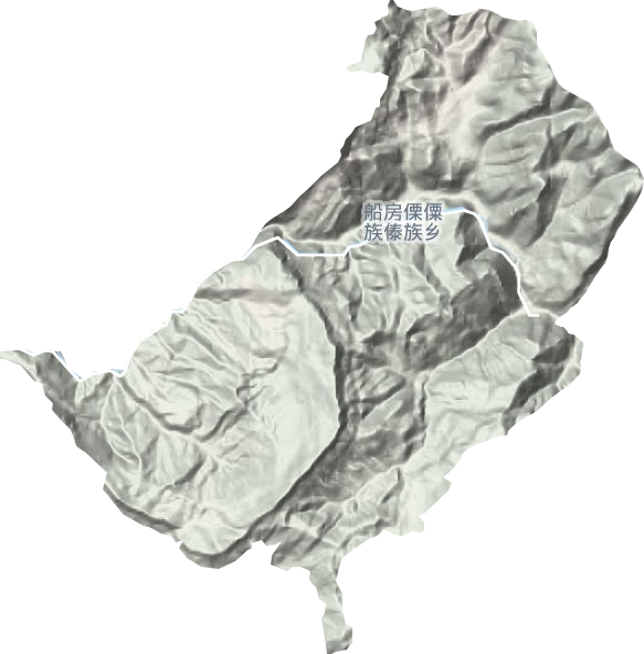 船房傈僳族傣族鄉地形圖