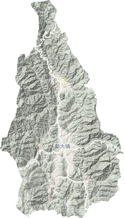 勐大鎮(zhèn)地形圖