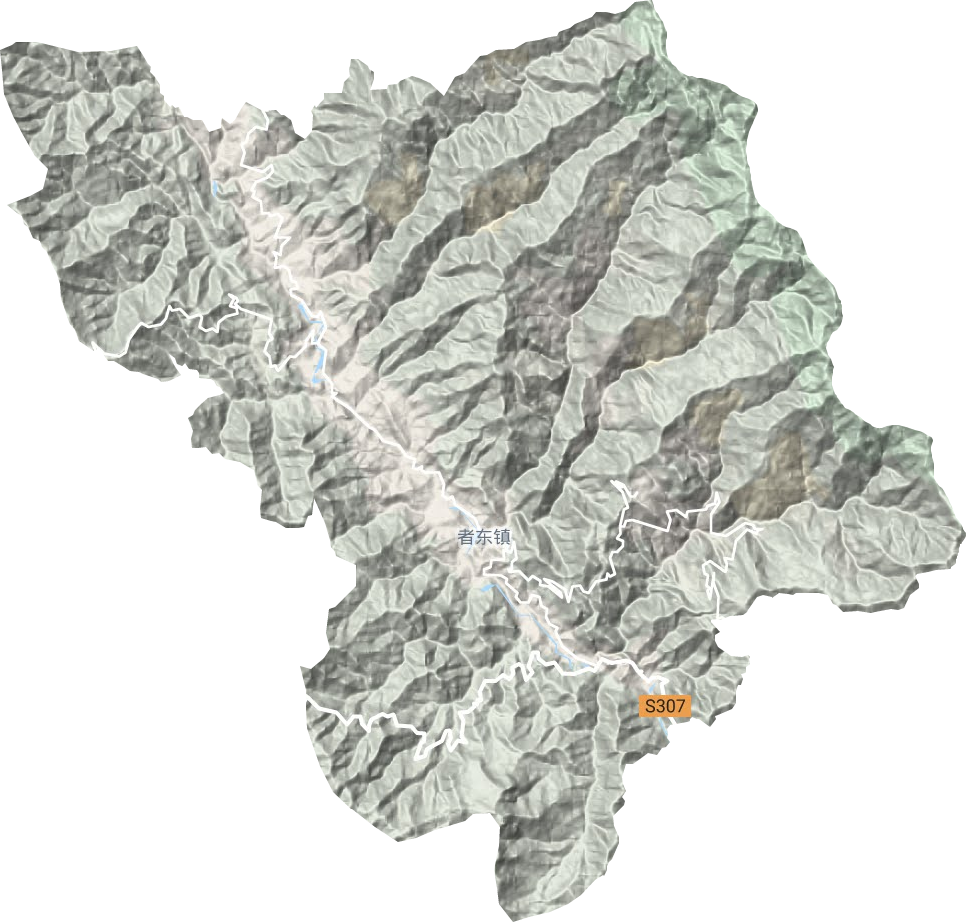 者東鎮地形圖