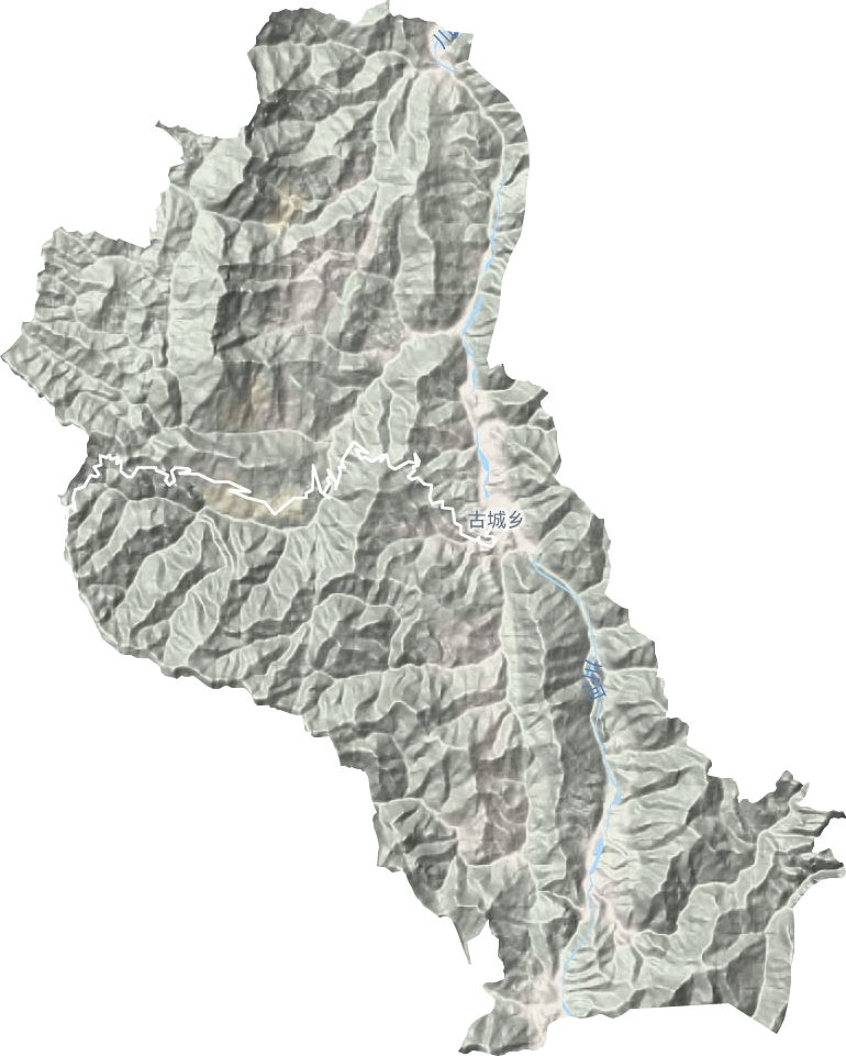 古城鎮地形圖