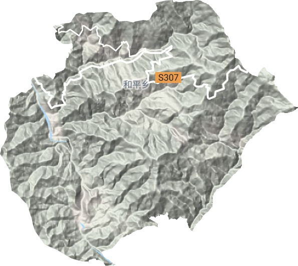 和平鎮(zhèn)地形圖