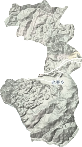 老寨苗族鄉地形圖