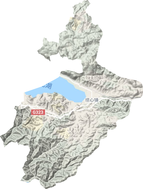 壩心鎮地形圖