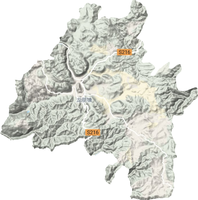 龍朋鎮地形圖