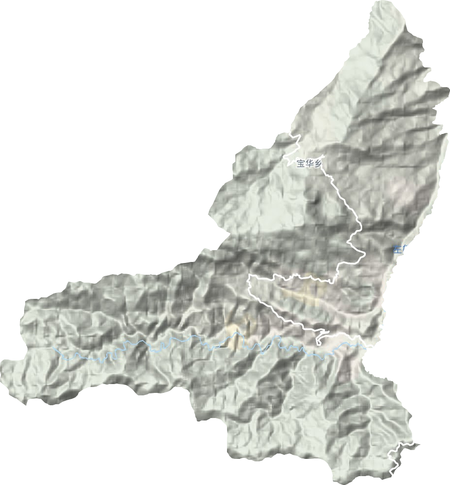 寶華鄉地形圖
