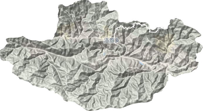 洛恩鄉(xiāng)地形圖