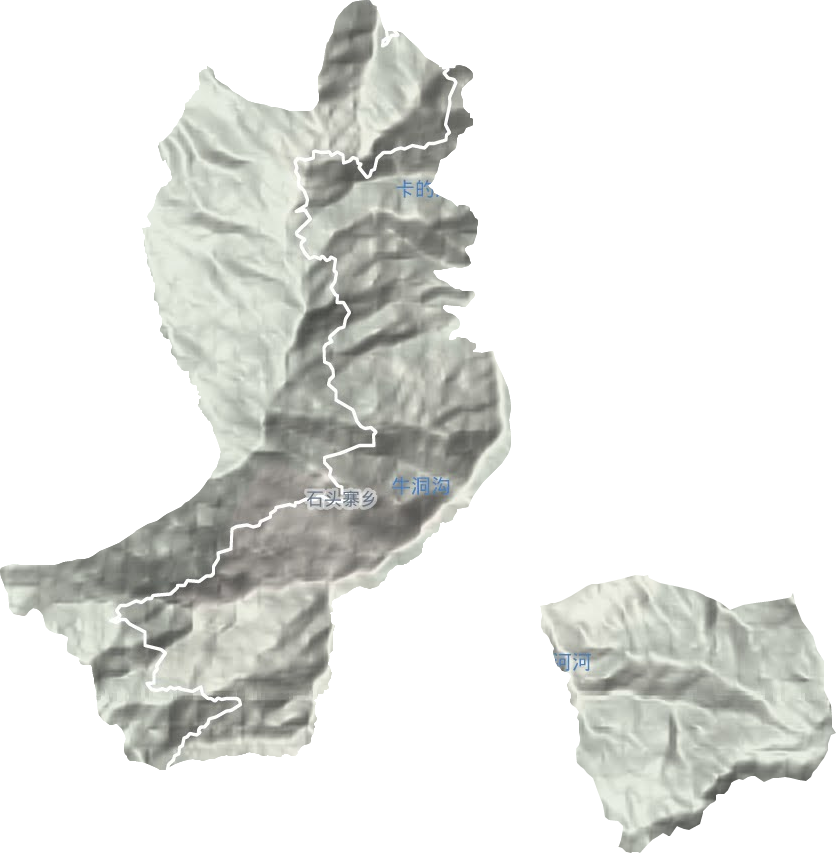石頭寨鄉(xiāng)地形圖