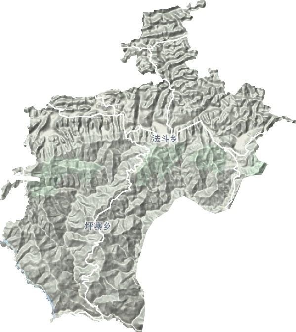 法斗鄉地形圖